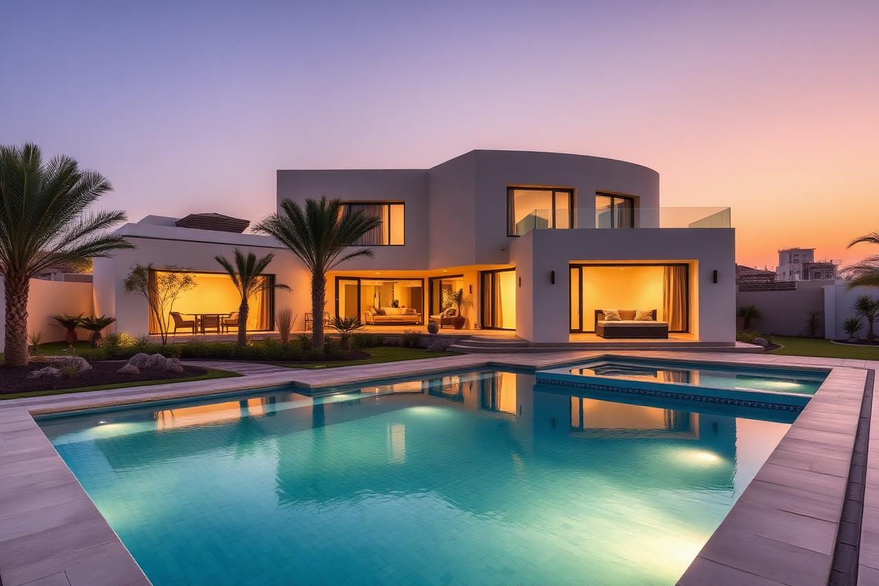 Compound Villa with Shared Pool in Hittin